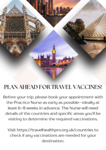 poster for travel vaccines